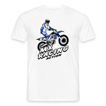 Supercross - Moto Cross - Motocross - Men's T-Shirt - white - Front - AI Model Male 178 dark (178cm)