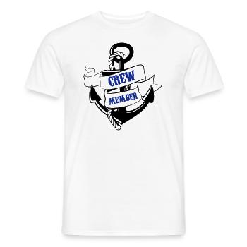 membre d'équipage ancre 02 - T-shirt homme - blanc - Devant - AI Model Male 178 dark (178cm)
