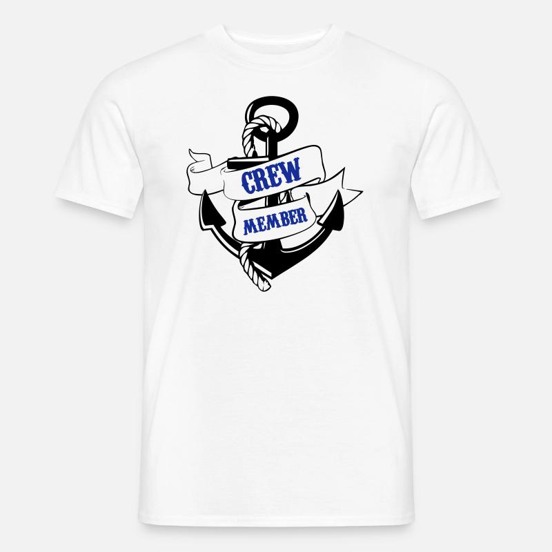 crew member anker 02 - Männer T-Shirt - Weiß