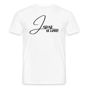 Jésus est Seigneur - Chrétien - T-shirt homme - blanc - Devant - AI Model Male 178 dark (178cm)