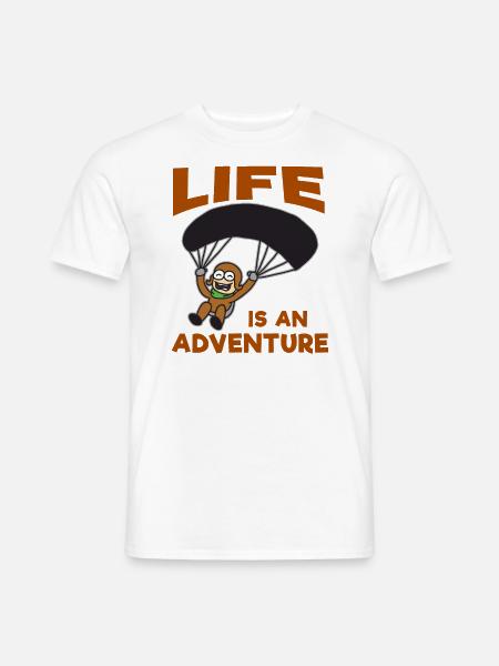 Paragliding skydiving paraglider - Men's T-Shirt - white