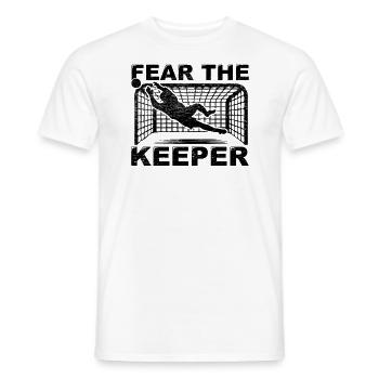 Goalkeeper, Goalkeeper, Gloves, Glittering Parade, Pride - Men's T-Shirt - white - Front - AI Model Male 178 dark (178cm)