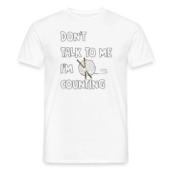Knitting, Counting, Fun - Men's T-Shirt - white - Front - AI Model Male 178 dark (178cm)
