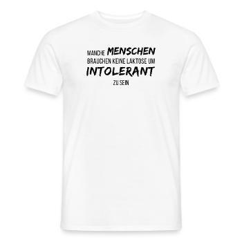 Lustig Gegen Rechts und Nazis Spruch Demonstration - Männer T-Shirt - Weiß - Vorne - AI Model Male 178 dark (178cm)