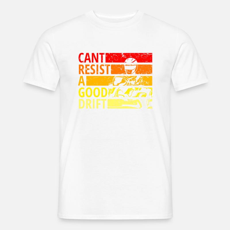 Cant resist a drift, Drift, Drive - Männer T-Shirt - Weiß