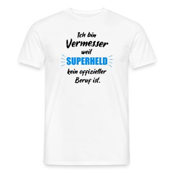 Vermessungstechniker Vermessungsingenieur Spruch - Männer T-Shirt - Weiß - Vorne - AI Model Male 178 dark (178cm)