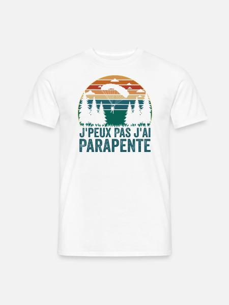 Ich kann nicht Gleitschirm, Gleitschirm Geschenk - Männer T-Shirt - Weiß