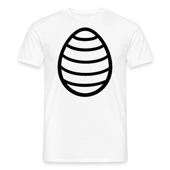 Easter Egg - Men's T-Shirt - white - Front - AI Model Male 178 dark (178cm)