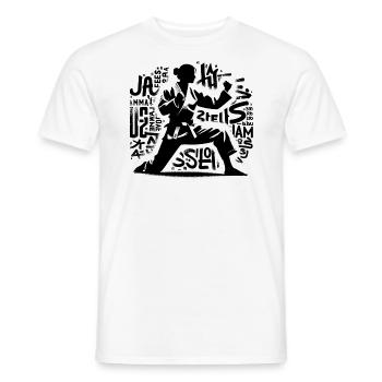 Süßes Karate Taekwondo Lustiges Karate Mädchen - Männer T-Shirt - Weiß - Vorne - AI Model Male 178 dark (178cm)