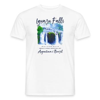 Iguazú Wasserfälle Malerische Natur Wasserfall Reise Advent - Männer T-Shirt - Weiß - Vorne - AI Model Male 178 dark (178cm)