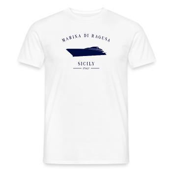 Ragusa Marina Sizilien Yacht Club Italienisch - Männer T-Shirt - Weiß - Vorne - AI Model Male 178 dark (178cm)