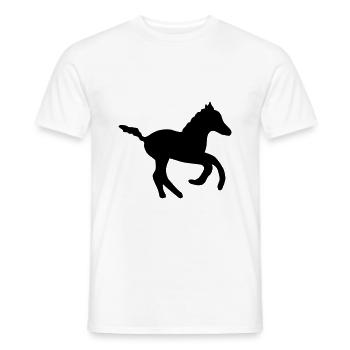 kleines süßes Fohlen - Männer T-Shirt - Weiß - Vorne - AI Model Male 178 dark (178cm)
