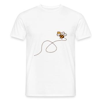 kleiner Bienen König Biene Hummel - Männer T-Shirt - Weiß - Vorne - AI Model Male 178 dark (178cm)