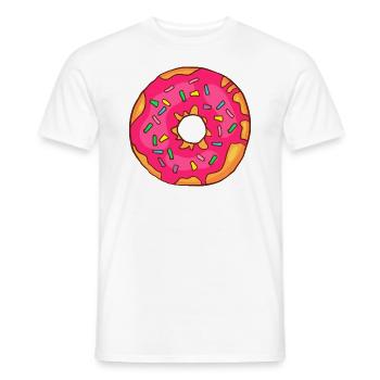 Donuts Confiserie Cookie Tart Cake Pies - Men's T-Shirt - white - Front - AI Model Male 178 dark (178cm)