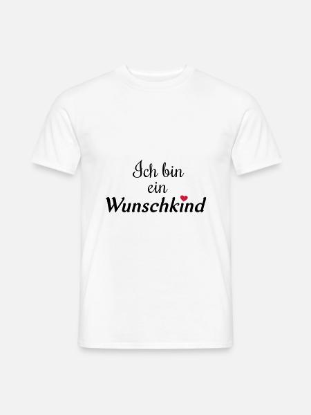 Ich bin ein wunschkind - Männer T-Shirt - Weiß