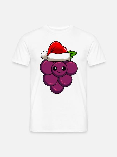 Grapes Christmas Comic Xmas - Men's T-Shirt - white