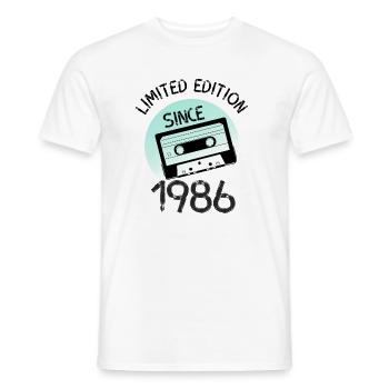 Limited Edition 1986 - Männer T-Shirt - Weiß - Vorne - AI Model Male 178 dark (178cm)