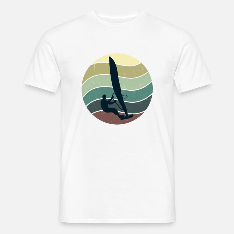 Windsurfer Windsurfen Geschenkidee - Männer T-Shirt - Weiß