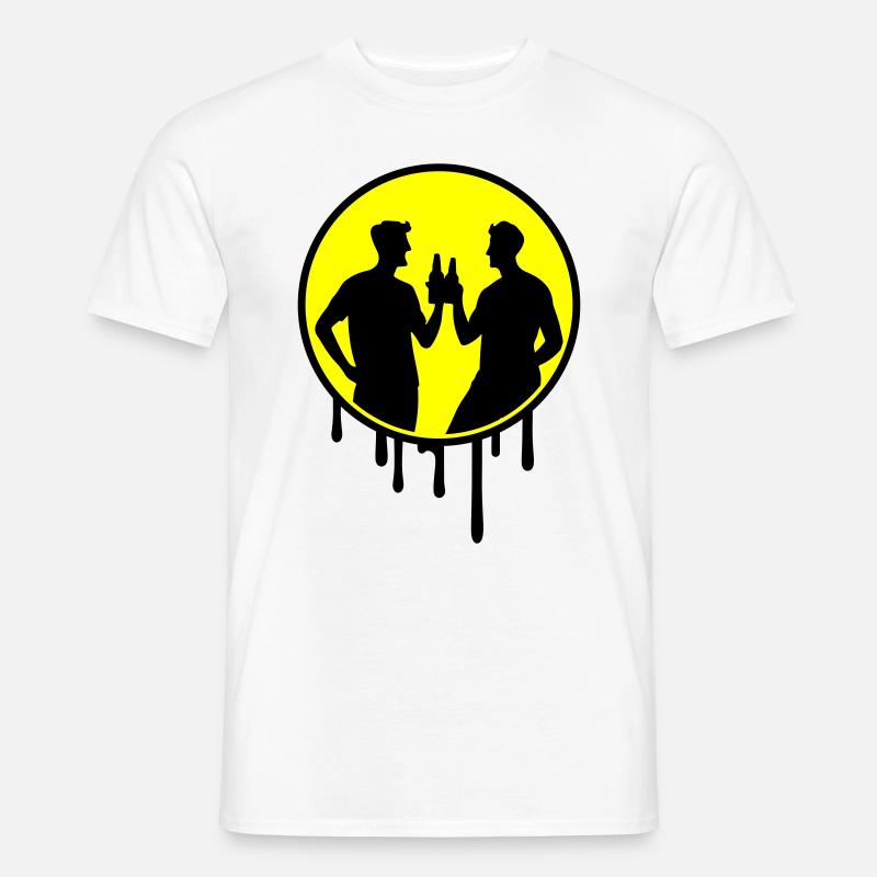 Team Gruppe Feiern - Männer T-Shirt - Weiß