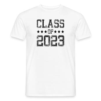 Classe de 2023 Classe de 2023 Certificat de fin d’études - T-shirt homme - blanc - Devant - AI Model Male 178 dark (178cm)