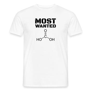 Acide carbonique H2CO3 le plus recherché Dicton amusant - T-shirt homme - blanc - Devant - AI Model Male 178 dark (178cm)