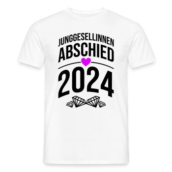 Hen Party 2024 Bride - Men's T-Shirt - white - Front - AI Model Male 178 dark (178cm)