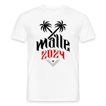 Malle 2024 Palma de Majorque - T-shirt homme - blanc - Devant - AI Model Male 178 dark (178cm)