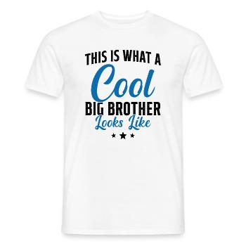 Grand Frère Cadeau Humour - T-shirt homme - blanc - Devant - AI Model Male 178 dark (178cm)