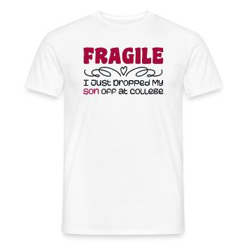 I Just Dropped My Son At College Drop Off For Moms - T-shirt homme - blanc - Devant - AI Model Male 178 dark (178cm)