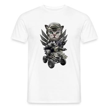 CATLORD - Men's T-Shirt - white - Front - AI Model Male 178 dark (178cm)