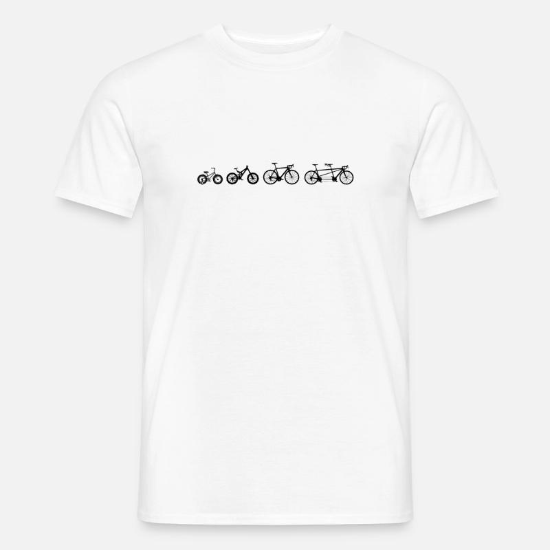 Tandem Vélo Evolution - T-shirt homme - blanc