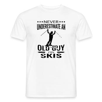 Ski Opa Skifahrer Spruch Skifahren Old Guy - Männer T-Shirt - Weiß - Vorne - AI Model Male 178 dark (178cm)