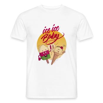 Baby (Late Summer Edition) - Men's T-Shirt - white - Front - AI Model Male 178 dark (178cm)