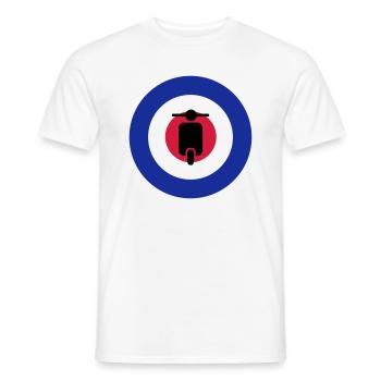 mods target - T-shirt homme - blanc - Devant - AI Model Male 178 dark (178cm)
