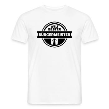 Bürgermeister - Männer T-Shirt - Weiß - Vorne - AI Model Male 178 dark (178cm)