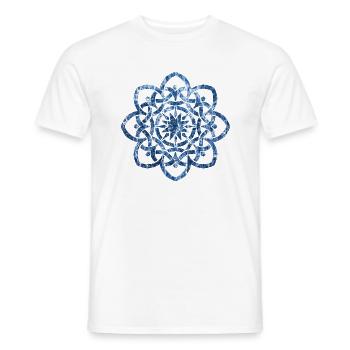 noeud celtique 19 e 206 - T-shirt homme - blanc - Devant - AI Model Male 178 dark (178cm)