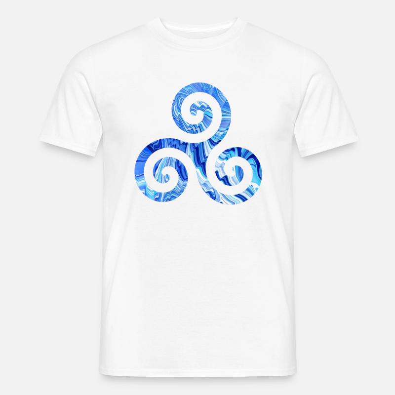 keltisches symbol 1 e 80 - Männer T-Shirt - Weiß
