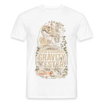 Arboristes Arboristes Testeurs de gravité professionnels - T-shirt homme - blanc - Devant - AI Model Male 178 dark (178cm)