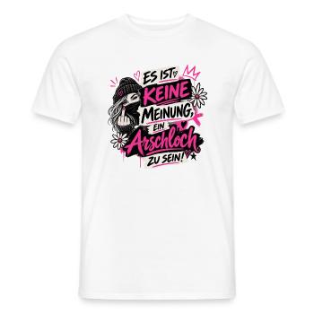 Meinungsfreiheit - Männer T-Shirt - Weiß - Vorne - AI Model Male 178 dark (178cm)