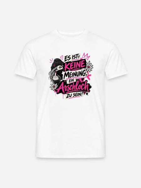 Meinungsfreiheit - Männer T-Shirt - Weiß