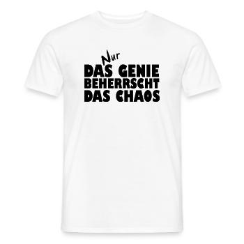 DasGenie - Männer T-Shirt - Weiß - Vorne - AI Model Male 178 dark (178cm)