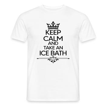 eisbader winterbader arktis taucher eisbad atmen - Männer T-Shirt - Weiß - Vorne - AI Model Male 178 dark (178cm)