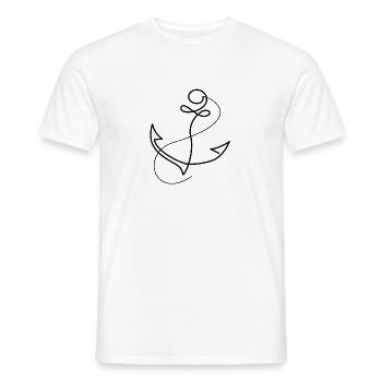 Maritime Sea Anchor - Men's T-Shirt - white - Front - AI Model Male 178 dark (178cm)