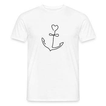 Maritime Sea Anchor - Men's T-Shirt - white - Front - AI Model Male 178 dark (178cm)