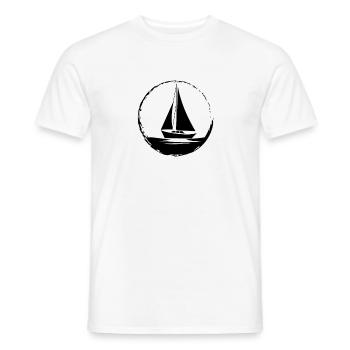 Voilier de mer - T-shirt homme - blanc - Devant - AI Model Male 178 dark (178cm)