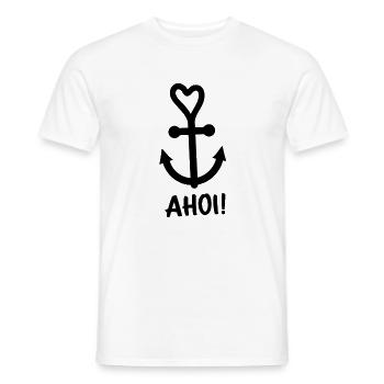 Anker Maritime Meer Segeln - Männer T-Shirt - Weiß - Vorne - AI Model Male 178 dark (178cm)