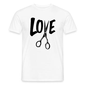 Friseur Friseurin - Männer T-Shirt - Weiß - Vorne - AI Model Male 178 dark (178cm)