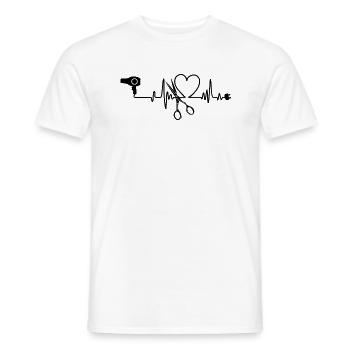 Friseur Friseurin - Männer T-Shirt - Weiß - Vorne - AI Model Male 178 dark (178cm)