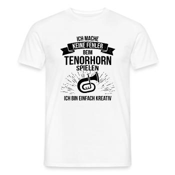Tenorhorn Tenorhornspieler Tenorhornist - Männer T-Shirt - Weiß - Vorne - AI Model Male 178 dark (178cm)