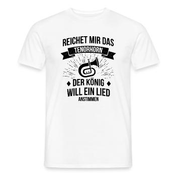 Tenorhorn Tenorhornspieler Tenorhornist - Männer T-Shirt - Weiß - Vorne - AI Model Male 178 dark (178cm)